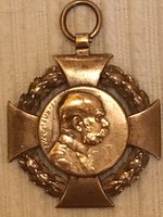 Katonai Jubileumi Kereszt /1848-1908/ Ferenc József Bronz Kitüntetés
