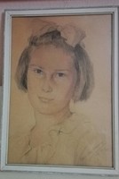 Edvi Illés Aladárné: Lány portré