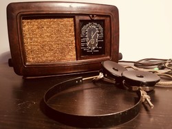 Philips rádió 1947 ből - h204u Eppler fejhagató ( szett)