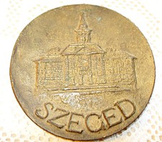 Szeged, bronz emlékplakett