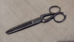 Old wrought iron cutting scissors. Cleaned surface treatment