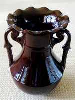 A large ceramic vase by László Török in the style of Balázs Badár