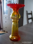 ZABKOWICE, régi lengyel üveg váza 