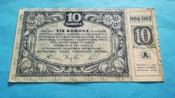 Szombathely 10 Korona Szükségpénz! 1919!