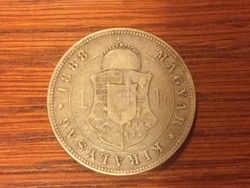 1forint 1888 ezüstérme 