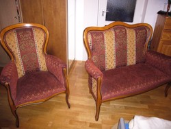 Szalongarnitúra: 2személyes kanapé + 2 fotel eladó Sopronban