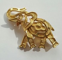 Antik Gyulytoi Szignalt Crown Trifari Elefant Bross