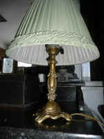 Gyönyörű, szecessziós antik bronz asztali lámpa tökéletes működéssel eladó Mag: 36 cm