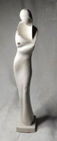 Art deco jellegű  öntöttvas szobor 35,5 cm magas 