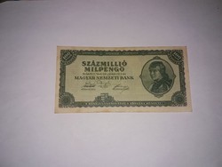 Százmillió Milpengős bankjegy  1946-os ,szép állapotban!