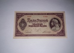 100  Pengő 1945-ös  Nagyon szép ropogós   bankjegy !