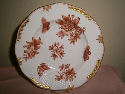  Viktória (orange) mintás Herendi porcelán tányér 19 cm -gesztenyes felhasználónak