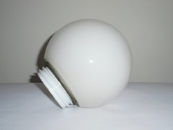 Retro fehér opál gömb üveg lámpa bura - csavaros menetes - szabvány méretű