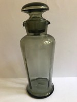 Retró füstszínű üveg shaker, koktélkeverő