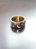 Jelzett .925 ezüst gyűrű (aranyozott)