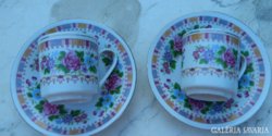 A pair of approx. 40-year-old Chinese coffee cups
