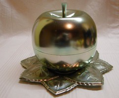 Fém alma alakú tartóban 6 db 2cl pálinkás pohár