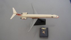 Régi Swissair CTA McDonell Douglas MD-80 repülő repülőgép relikviák - makett és kitűző