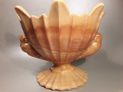 Art Deco STS ABEL üveg madaras kínáló nagyon ritka színben 1930-as évek kedvező ár