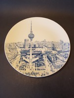 Retro meissen porcelain wall plate berlin tv tower