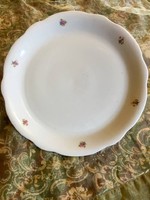 Antik Zsolnay pajzspecsétes kisvirágos kínáló tál tányér 30 cm