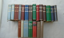 Helikon kiadó bőrkötésű könyvek 21 db, Dante, Ibsen, Rousseau, Solohov, Thomas Mann, Dosztojevszkij