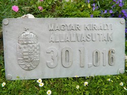 Magyar Királyi Államvasutak alumínium öntvény tábla, gyűjtői