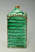 Szentesi feliratos butella, 1873-ból. neves, verses.