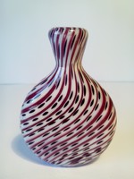 Art glass mini vase or perfume bottle or Czech snuff tobacco holder tobacco holder