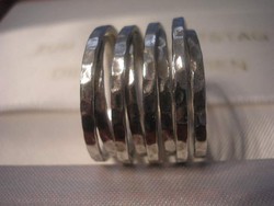 UT Design csavart mintás többsoros díszes fém gyűrű 2.cm átmérővel