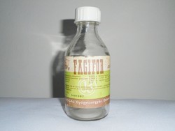 Retro FAGIFOR - gyógyszertári gyógyszeres üveg palack - Biogal Gyógyszergyár Debrecen - 1980-as évek