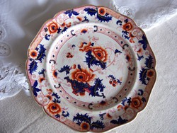 Angol Ridgway tányér a XIX. század közepéről, muzeális darab.