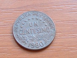 PANAMA 1 CENTESIMO 1980 URRACA