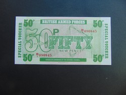 50 pence Angol katonai pénz UNC !!!