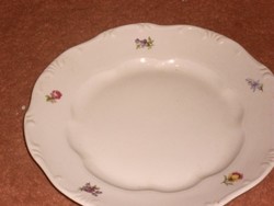 Zsolnay  apróvirágos  lapos tányér