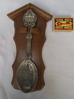 Spoon - 1994 - year - 23 x 12 cm - pewter - hardwood holder - German - perfect