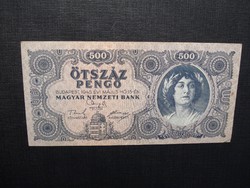 500 pengő 1945 hibás ,az orosz "P"  helyett magyar N