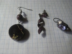 Antique earrings 3 pcs
