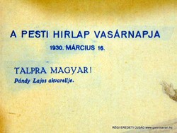 1930 február 16  /  PESTI HÍRLAP VASÁRNAPJA  /  RÉGI EREDETI ÚJSÁG Szs.:  6125