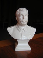 Korabeli Sztálin mellszobor, igazi relikvia - 17 cm (herendi)
