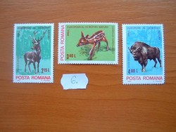 ROMÁNIA 3 DB 1980 Európai természetvédelmi év POSTA-TISZTA   6