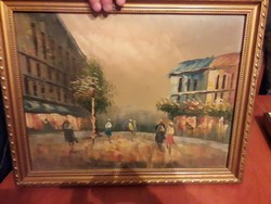  Párizsi Utca jelenet Olaj, vászon festmény