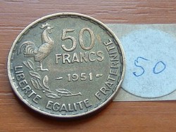 FRANCIA 50 FRANK FRANCS 1951 KAKAS 50.