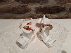 Miniatűr Cottage Rose porcelánok 4 db