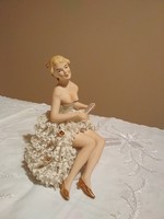 Csipke porcelán balerina