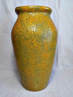 Tófej nagy retro kerámia váza 
