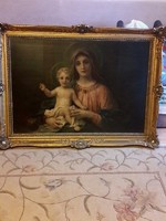 Urgent sale!!!! Beautiful large-sized, antique blondel framed holy picture! 115X85 cm!!!