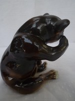 Statue - marked - bear - old - 12 x 10 x 8 cm - flawless