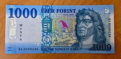 1000 forint MINTA 2017! UNC!