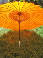 Keleti masszív rizspapír  napernyő 1 m átmérő 73 cm összecsukva